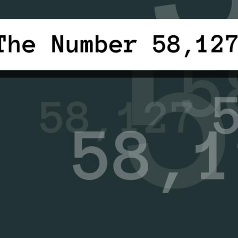 About The Number 58,127