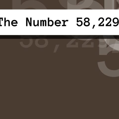 About The Number 58,229