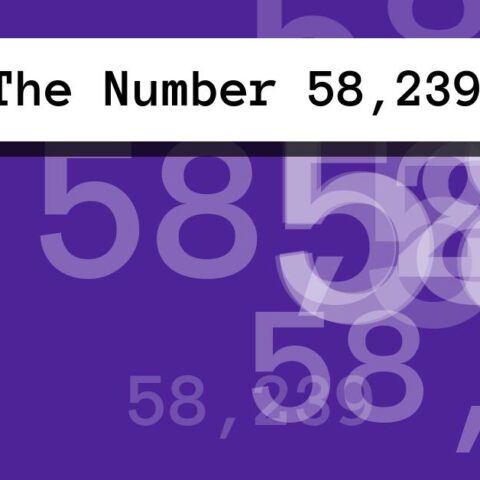 About The Number 58,239