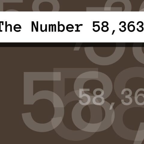 About The Number 58,363