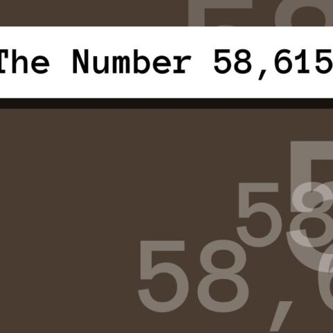 About The Number 58,615
