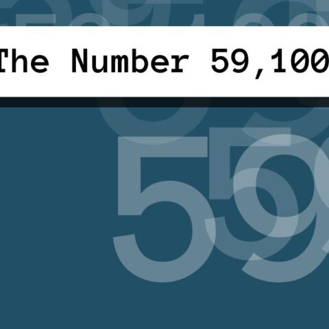 About The Number 59,100