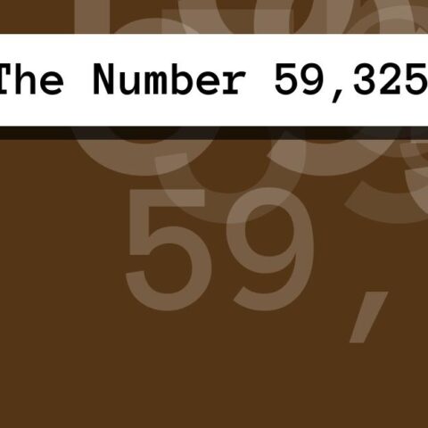 About The Number 59,325