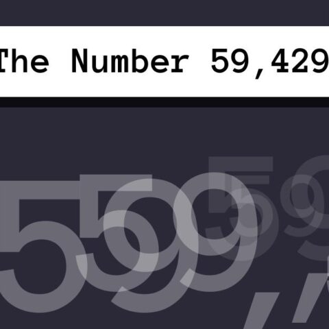 About The Number 59,429