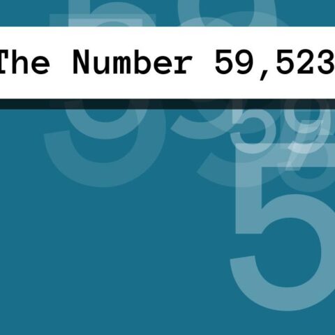 About The Number 59,523
