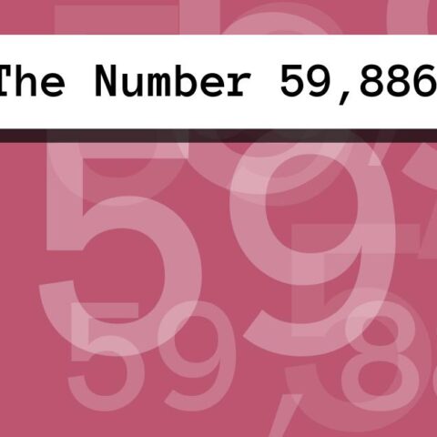 About The Number 59,886