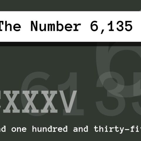 About The Number 6,135