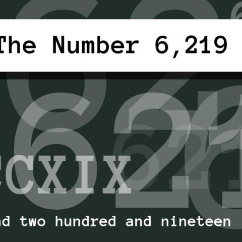 About The Number 6,219