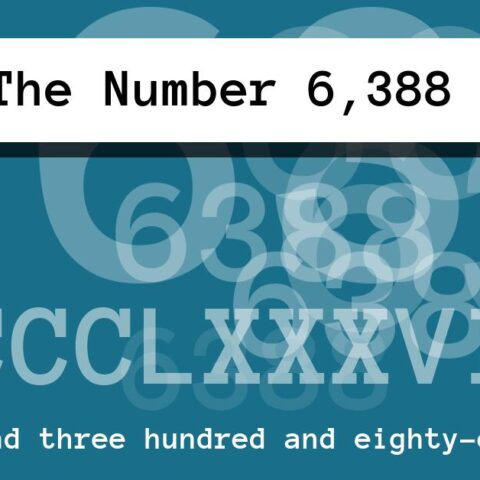 About The Number 6,388