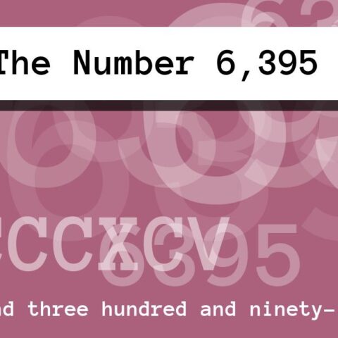 About The Number 6,395