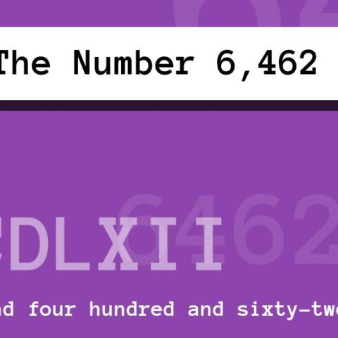 About The Number 6,462