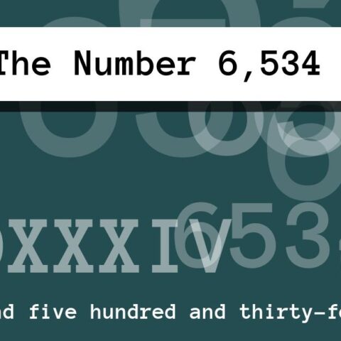 About The Number 6,534