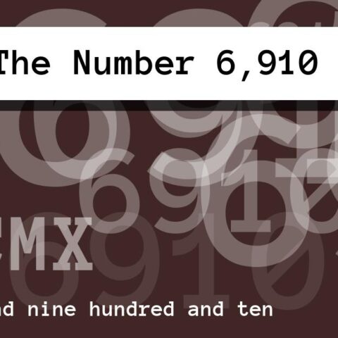About The Number 6,910