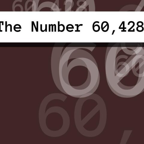 About The Number 60,428