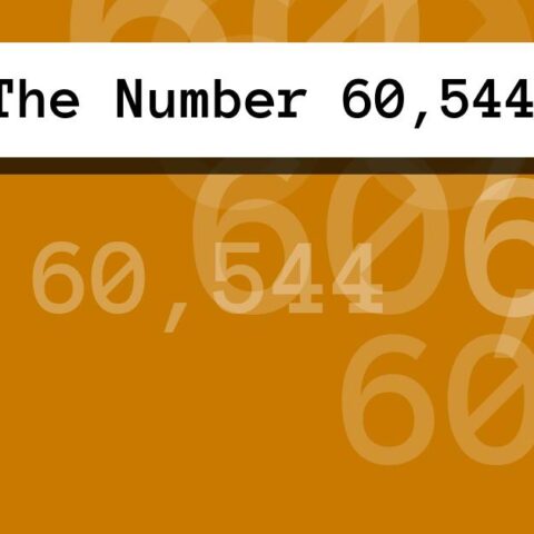 About The Number 60,544