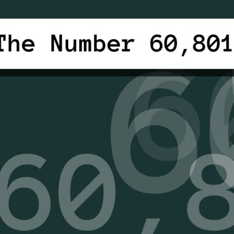 About The Number 60,801