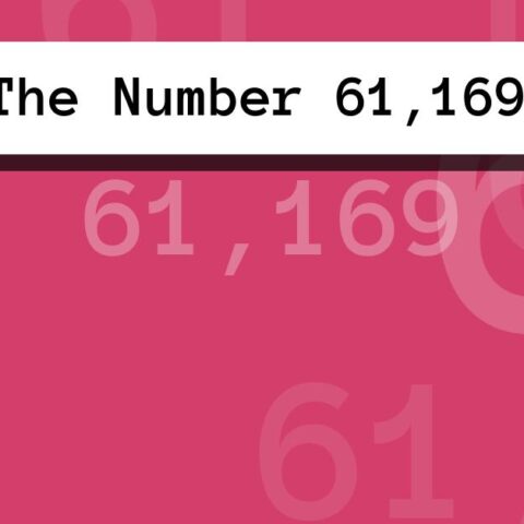About The Number 61,169