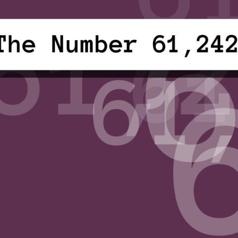 About The Number 61,242