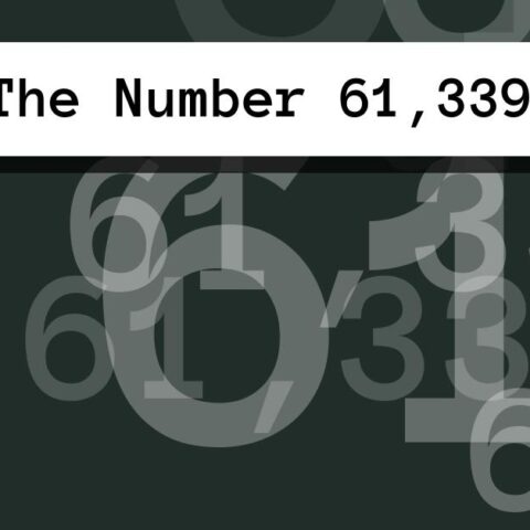 About The Number 61,339