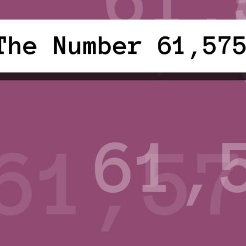 About The Number 61,575