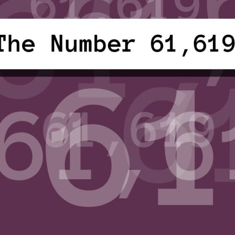 About The Number 61,619