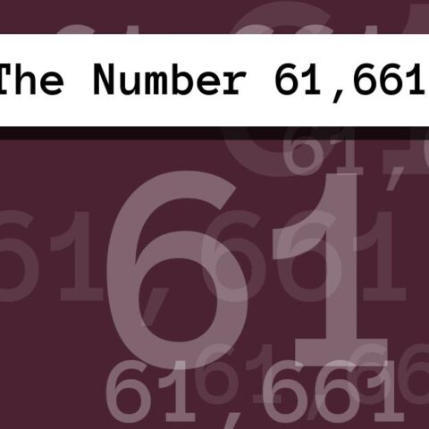 About The Number 61,661