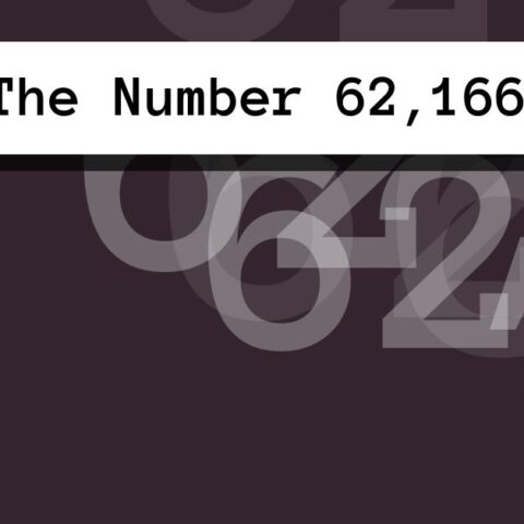 About The Number 62,166