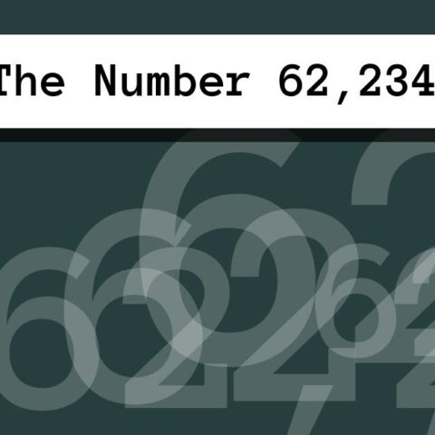 About The Number 62,234