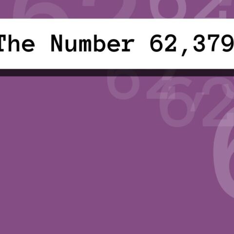 About The Number 62,379