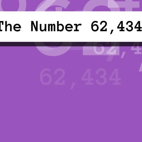 About The Number 62,434