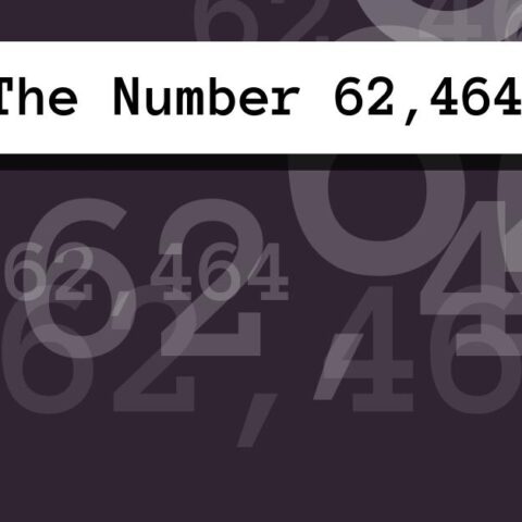 About The Number 62,464