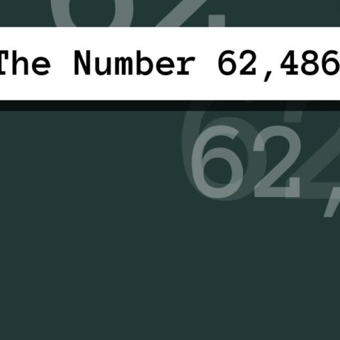 About The Number 62,486