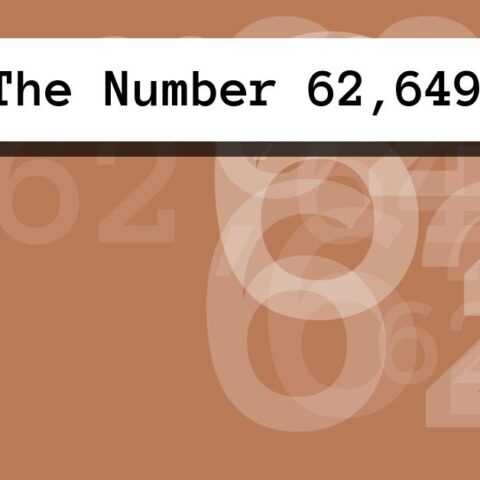 About The Number 62,649