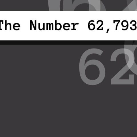 About The Number 62,793
