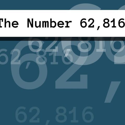 About The Number 62,816