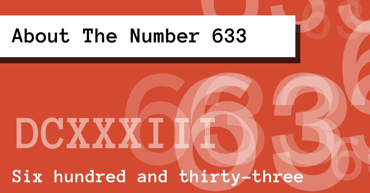 About The Number 633
