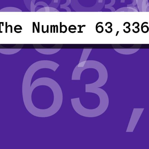 About The Number 63,336