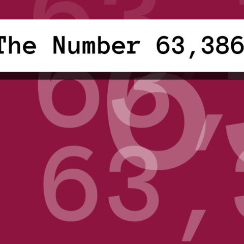 About The Number 63,386