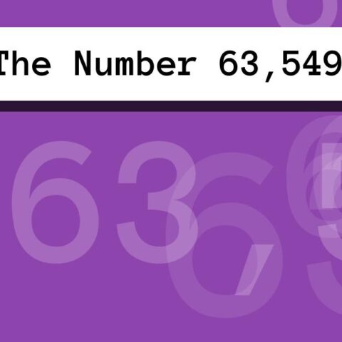 About The Number 63,549