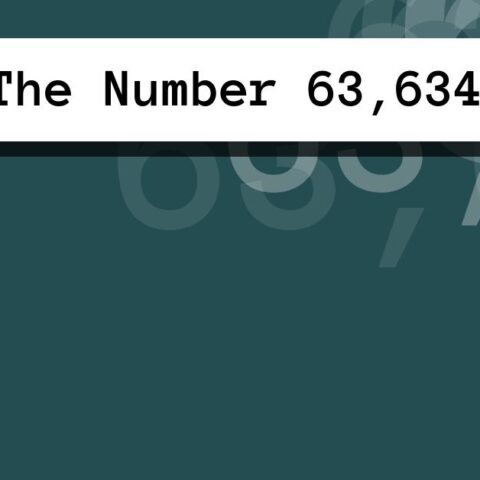About The Number 63,634