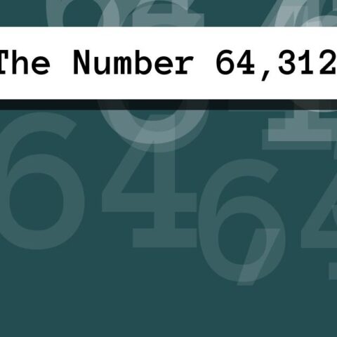 About The Number 64,312