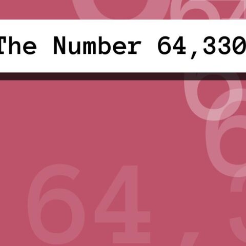About The Number 64,330