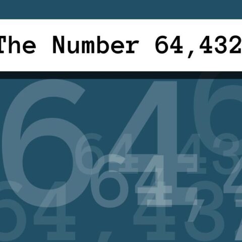 About The Number 64,432