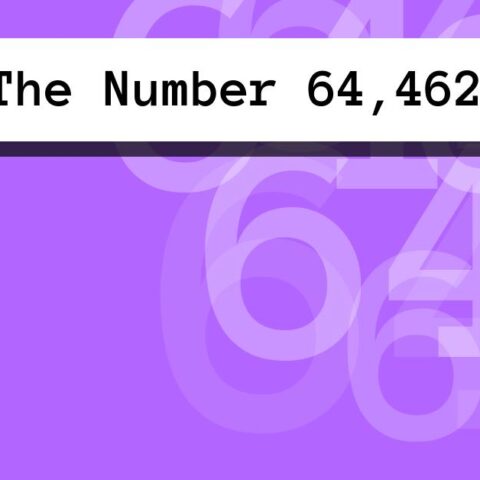 About The Number 64,462