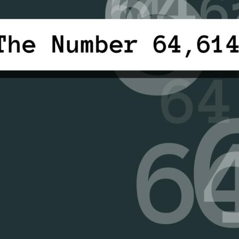 About The Number 64,614