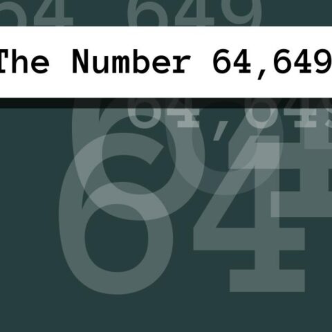 About The Number 64,649