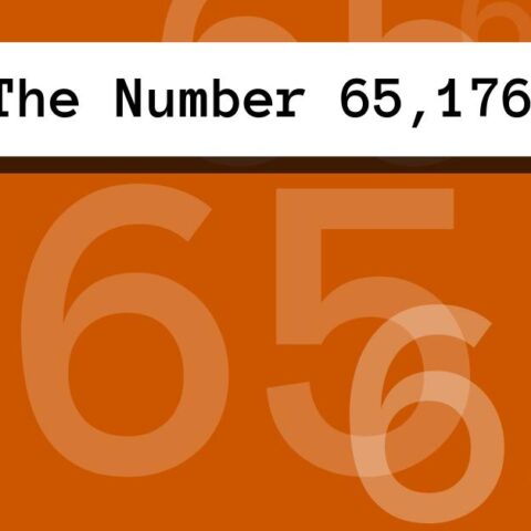 About The Number 65,176