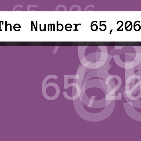 About The Number 65,206