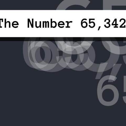 About The Number 65,342
