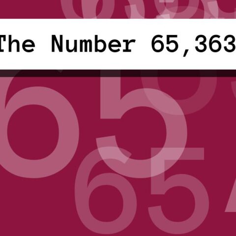 About The Number 65,363